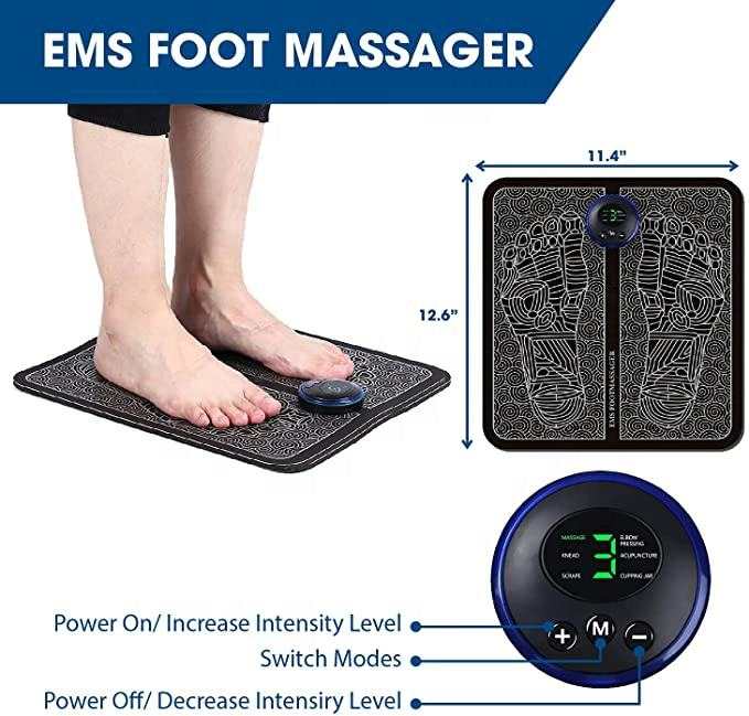 Ryoku EMS Foot Massager Instruction Manual Label Products